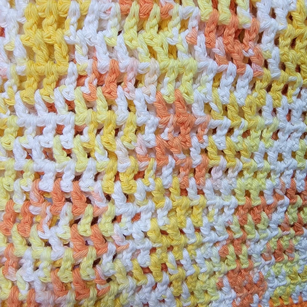 New Handmade Cotton Crochet Afghan Throw Blanket Size 48